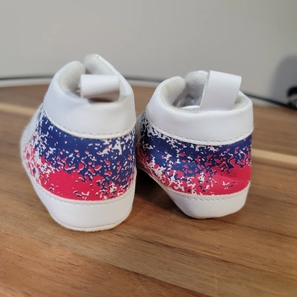 FILA Baby Sneaker Style Soft Play Crib Shoes Size 5 - 8 months